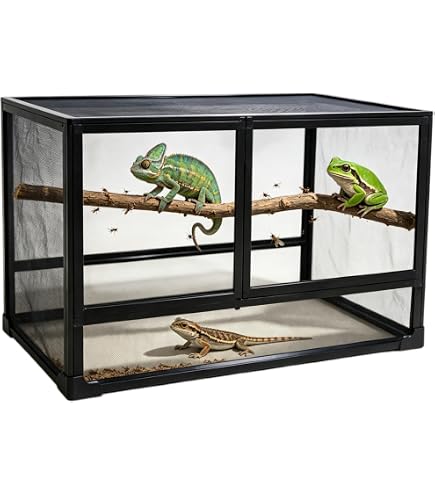 Amazon | グラステラリウム 折りたたみ式 120×45×45cm 爬虫類ケージ 3